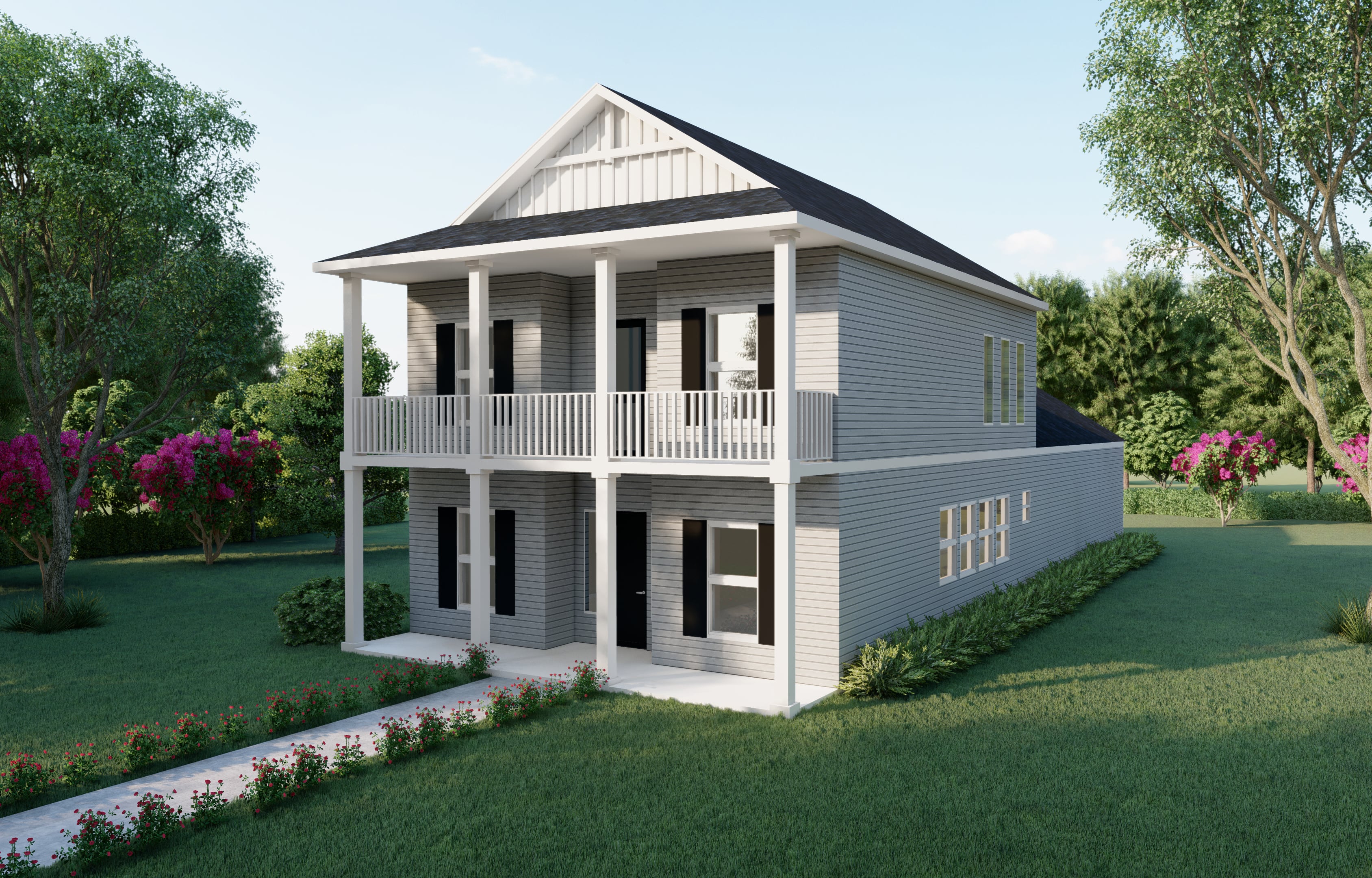 New Glasgow prefab home plan rendering