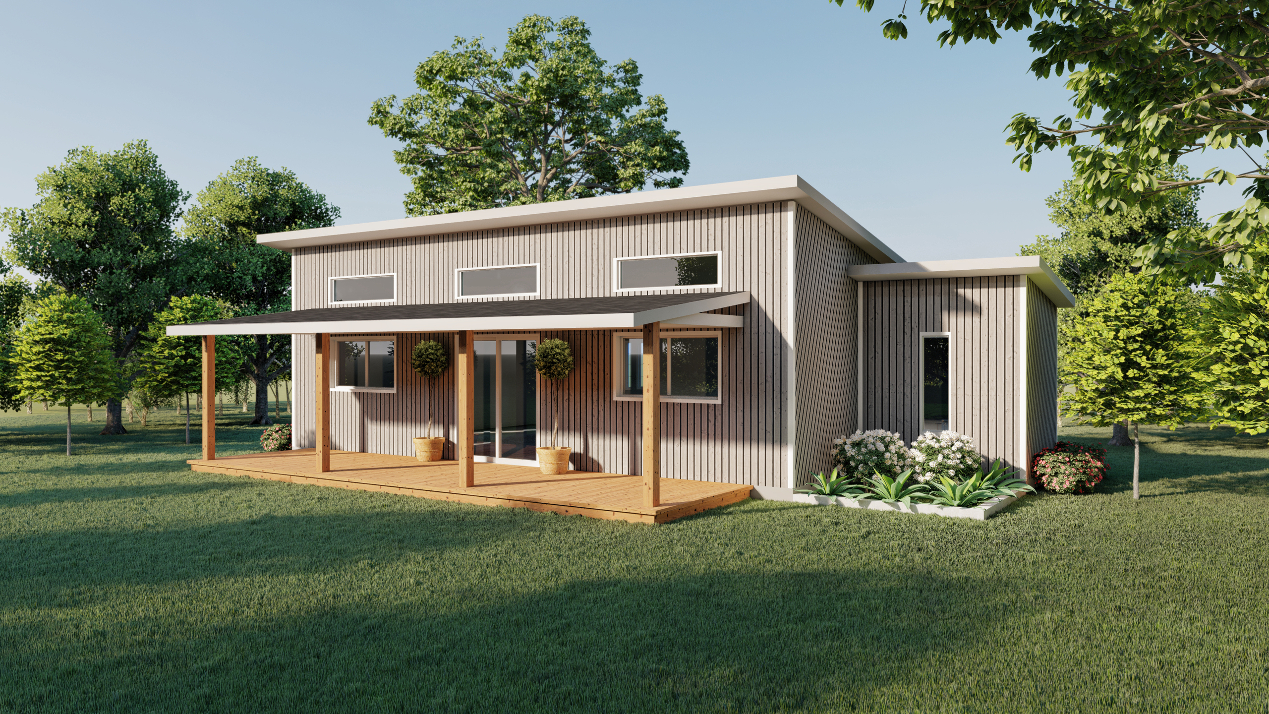 Apex prefab home plan rendering