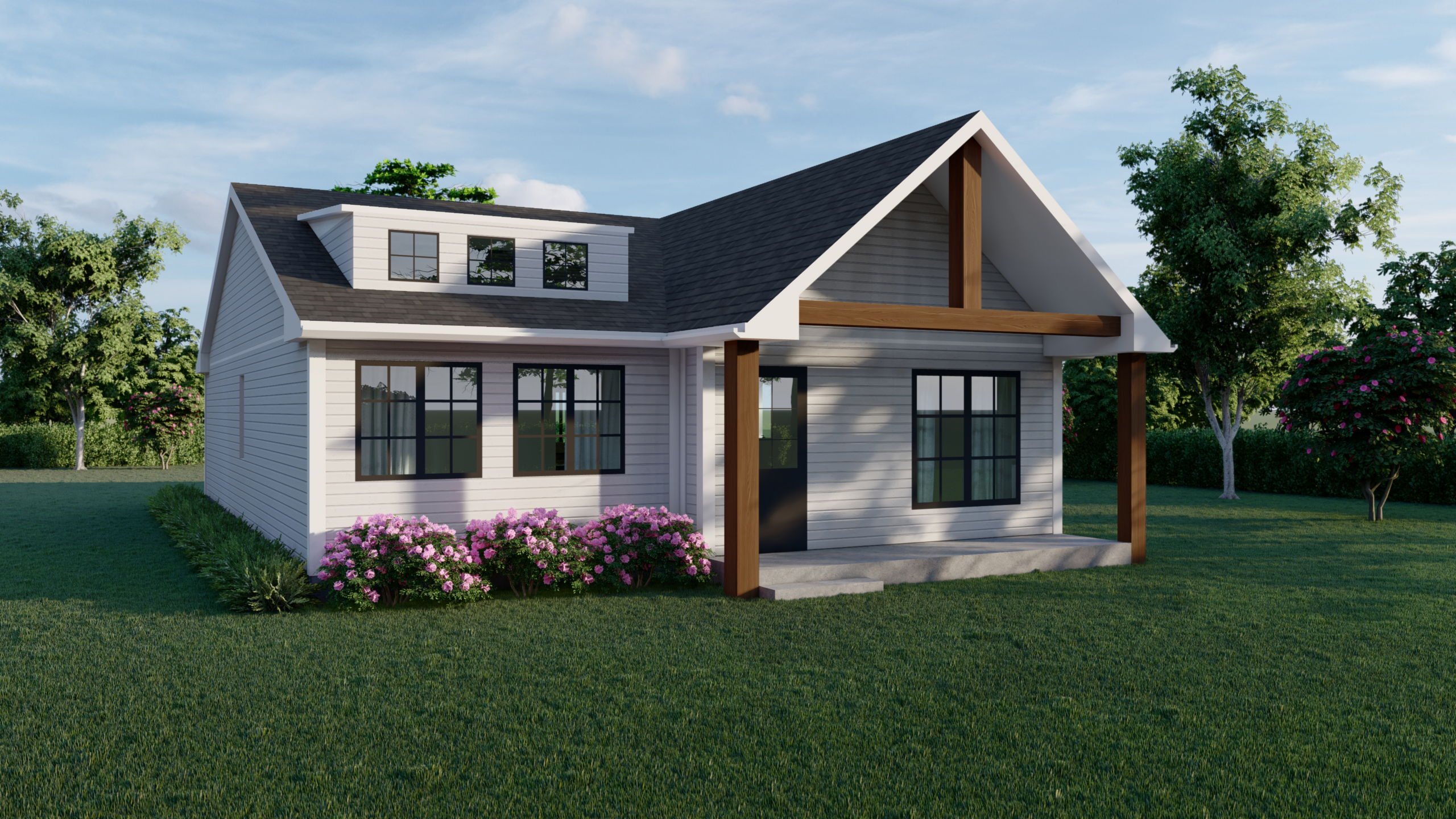 Lunenburg prefab home plan rendering