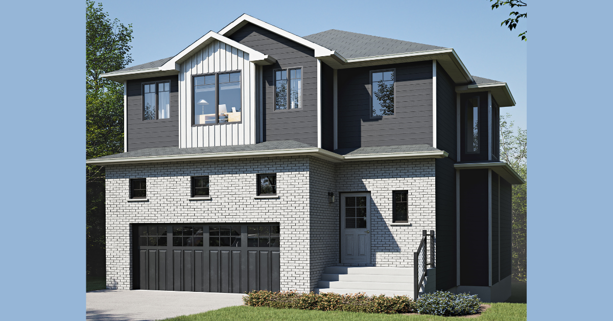 Oakfield prefab home plan rendering