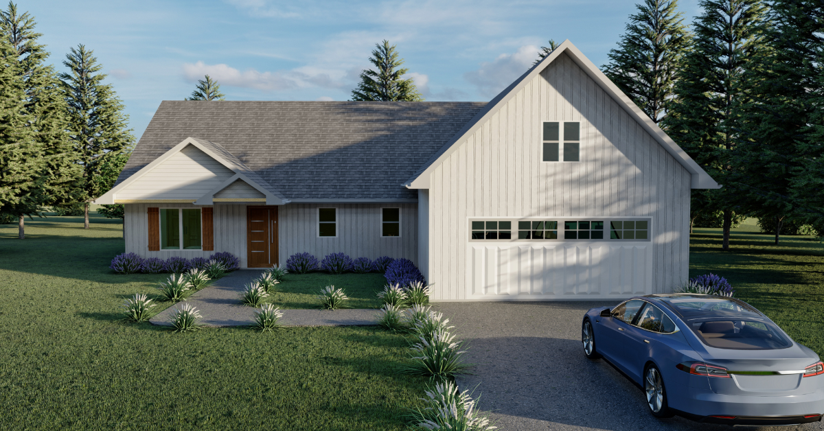 Mabou prefab home plan rendering