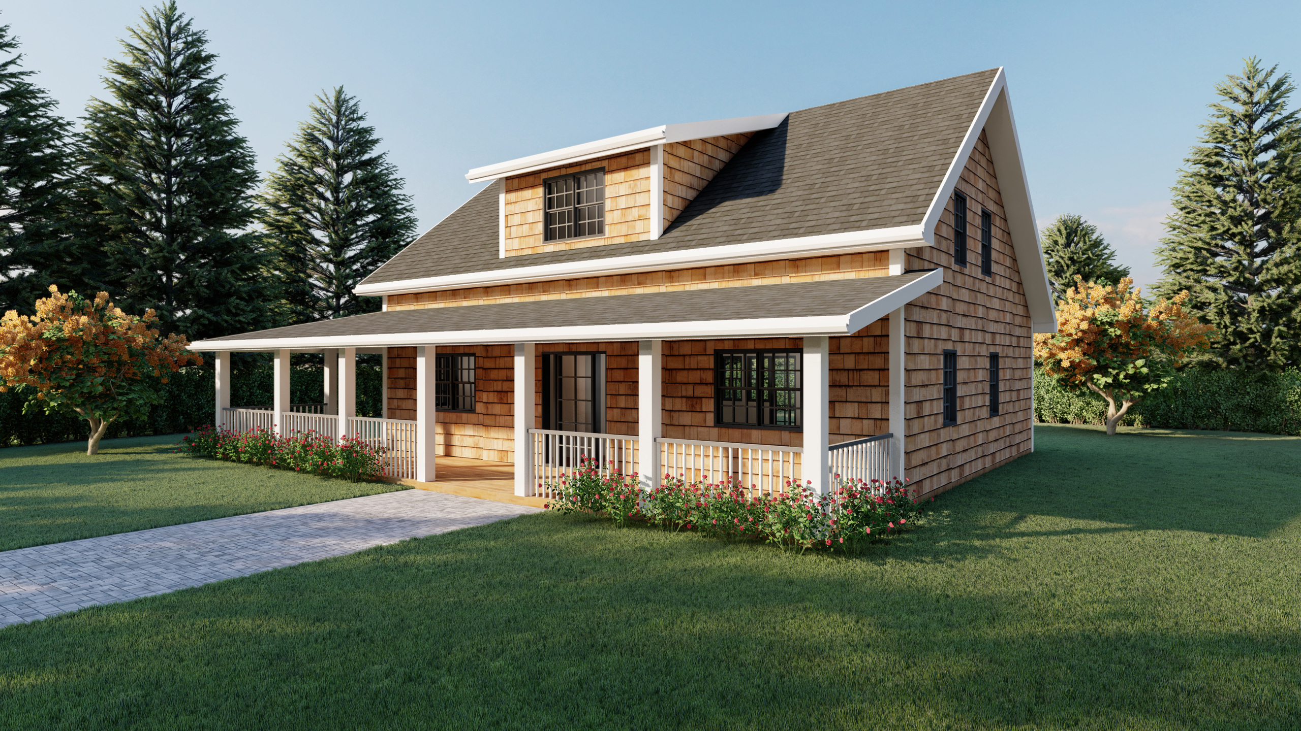 Baddeck prefab home plan rendering
