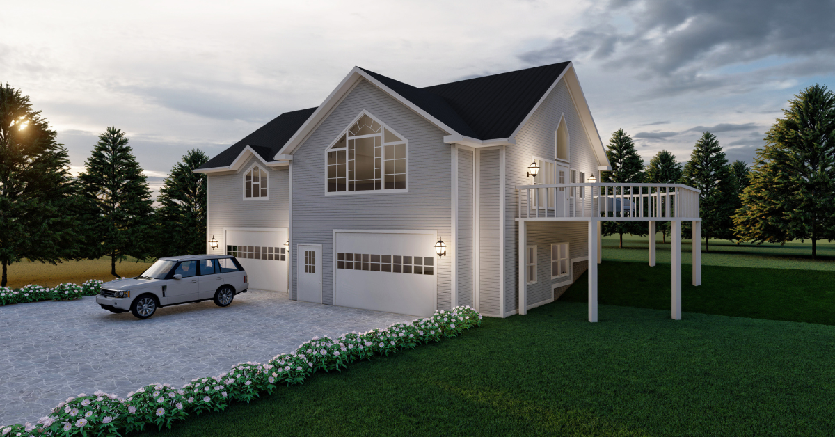 Whales Cove prefab home plan rendering