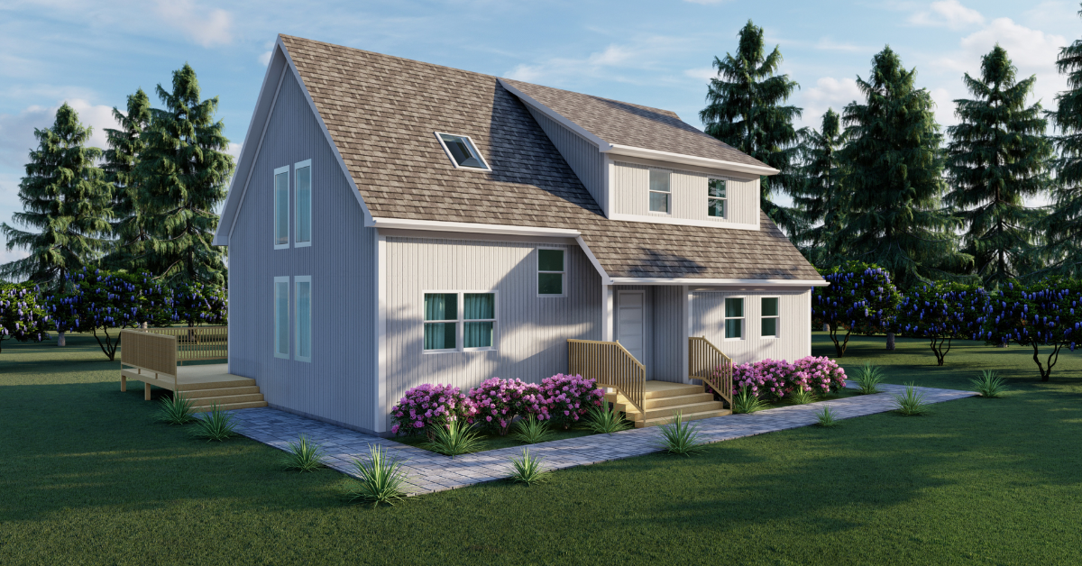 Sandy Cove prefab home plan rendering