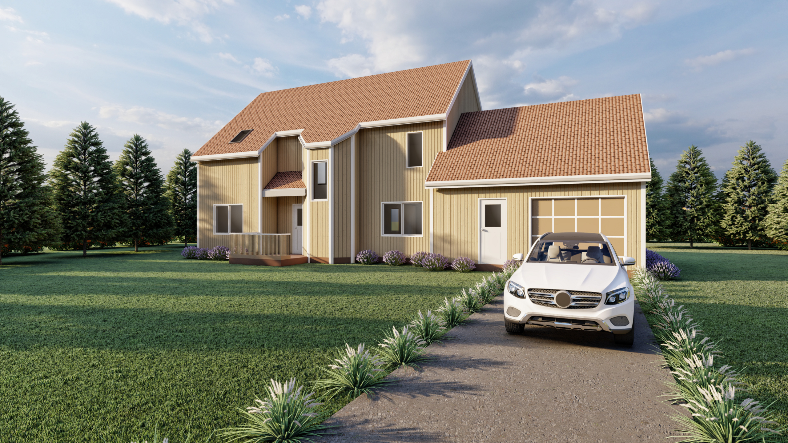 Guysborough prefab home plan rendering