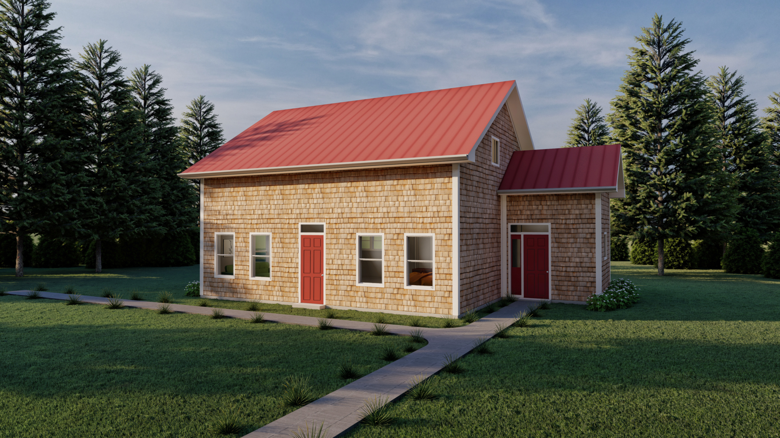 Irish Cove prefab home plan rendering
