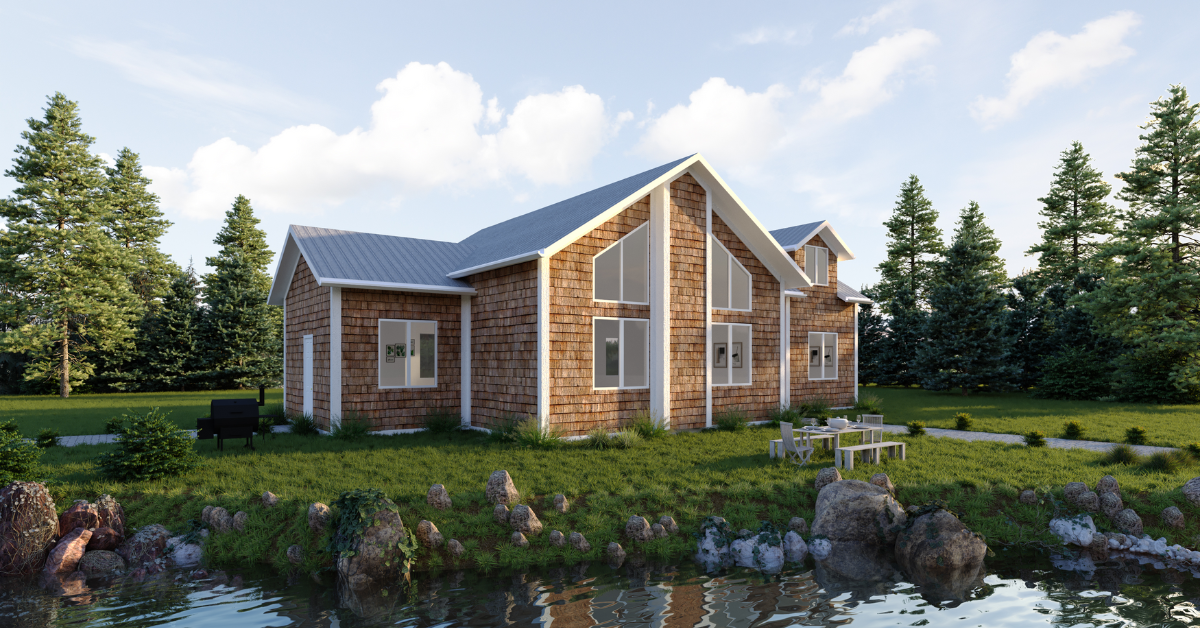 Mason's Point prefab home plan rendering
