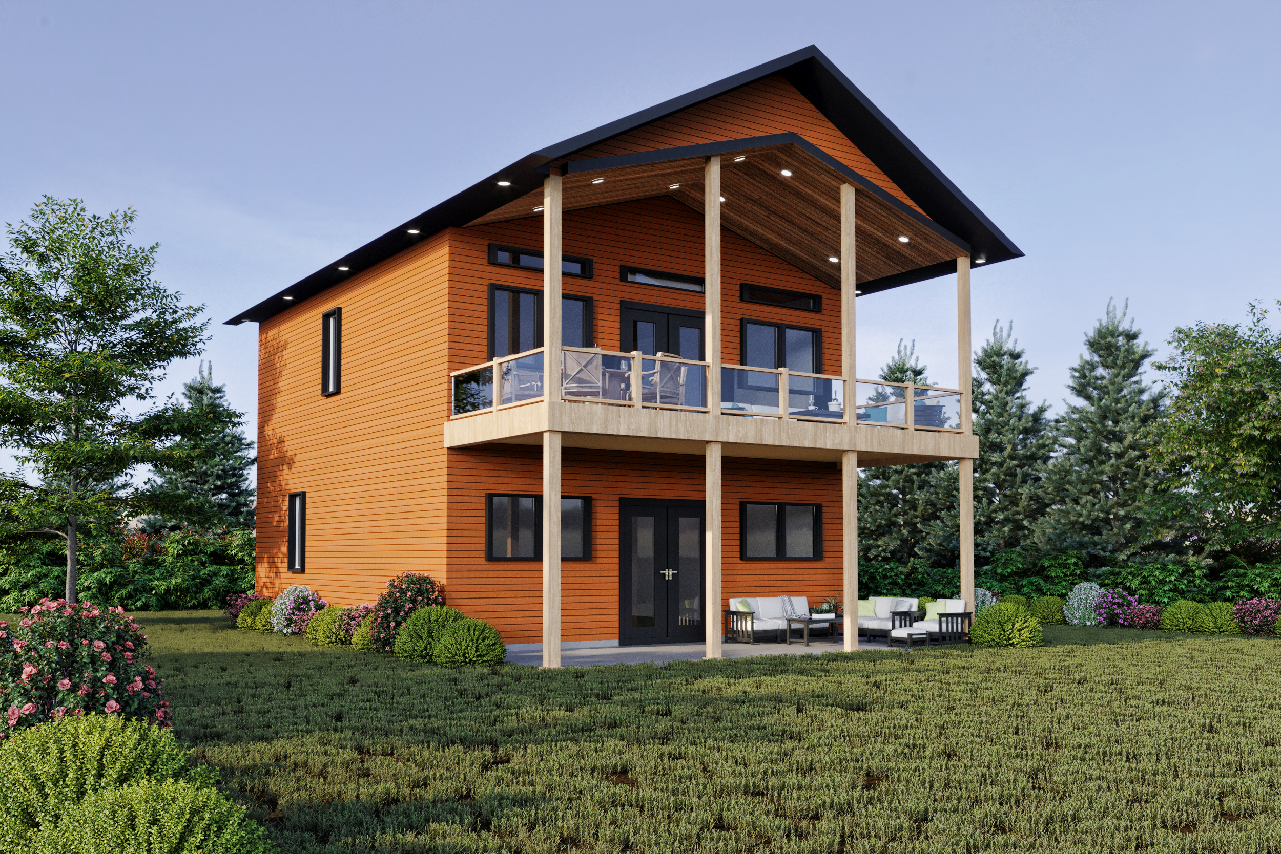 Fundy prefab home plan rendering