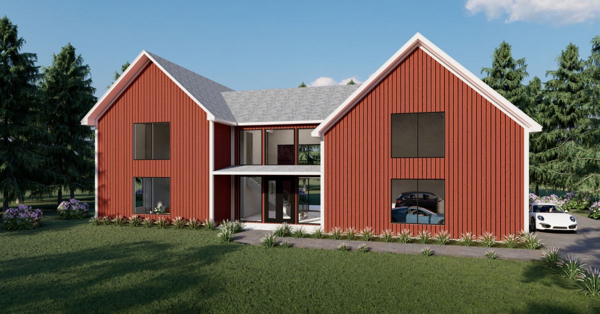 Springhill prefab home plan rendering