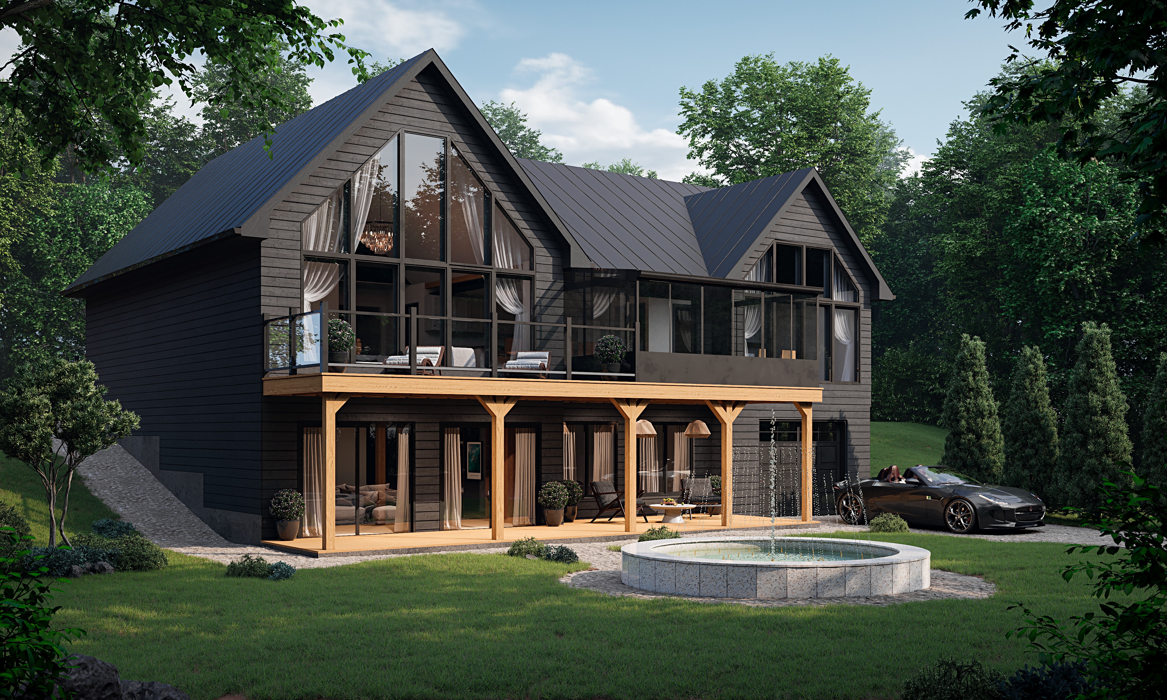 Welsford prefab home plan rendering