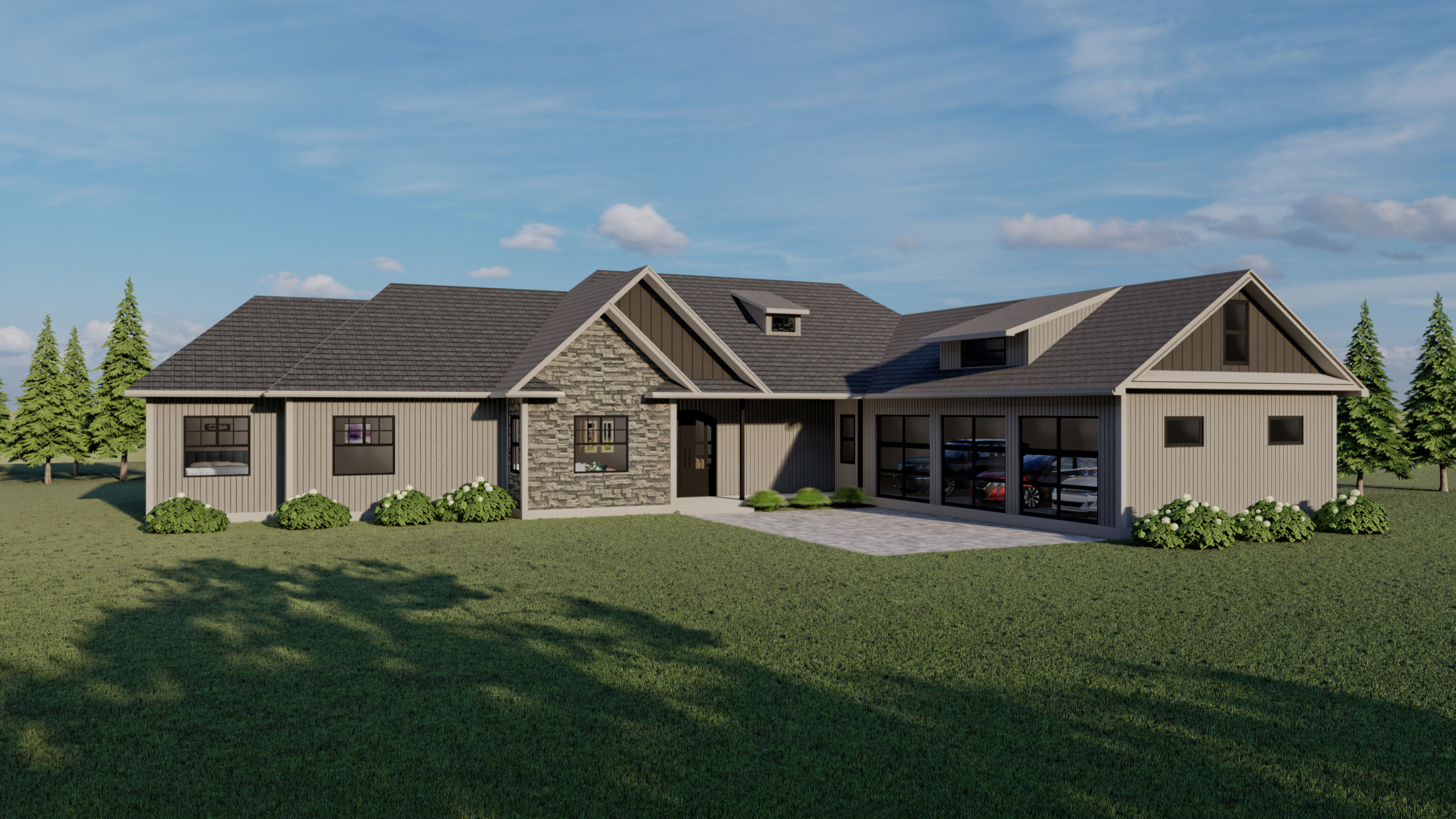 Loch Katrine prefab home plan rendering