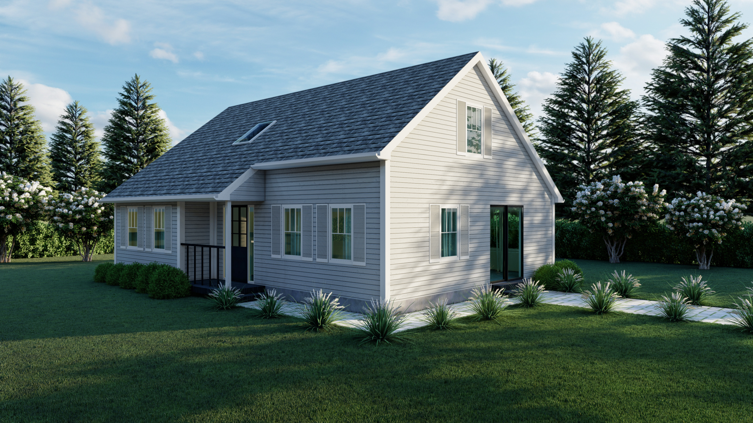 Heusenstamm prefab home plan rendering