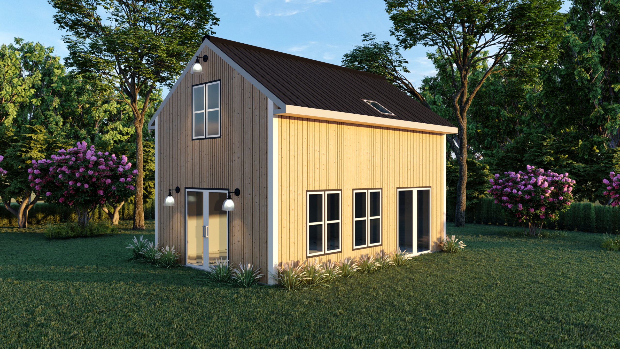 Victoria prefab home plan rendering