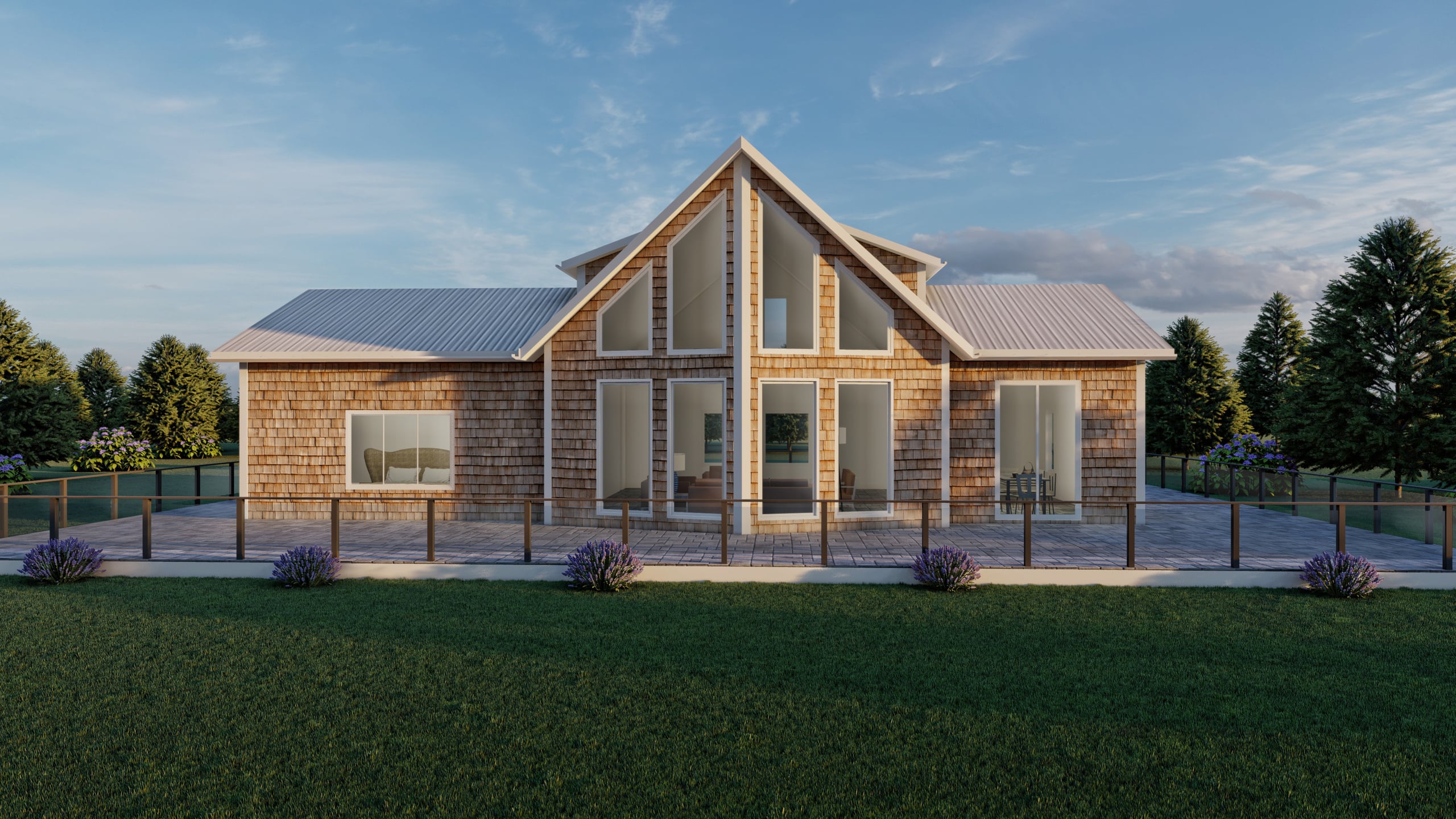 Sugarloaf prefab home plan rendering