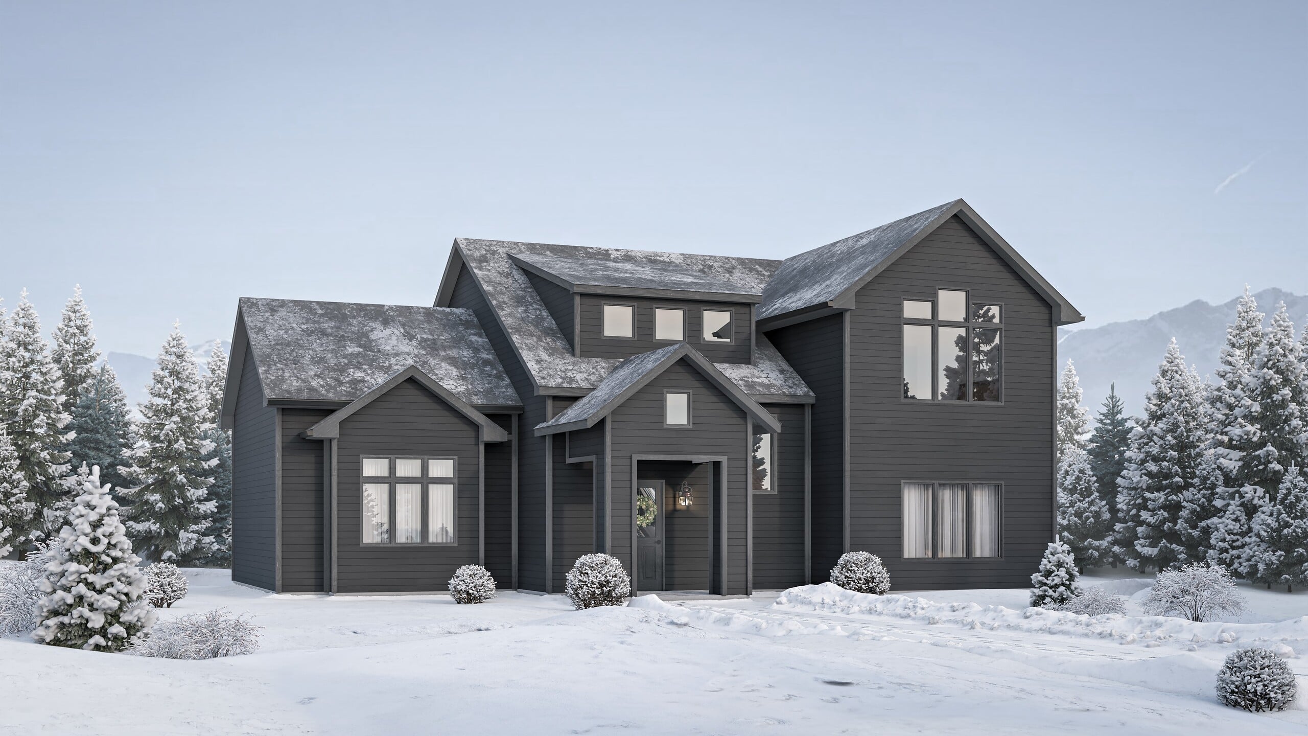 Cavendish prefab home plan rendering