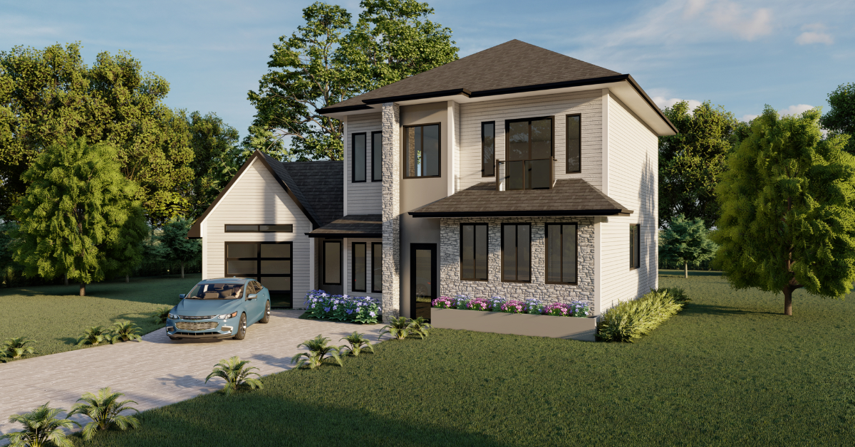 Saint John prefab home plan rendering