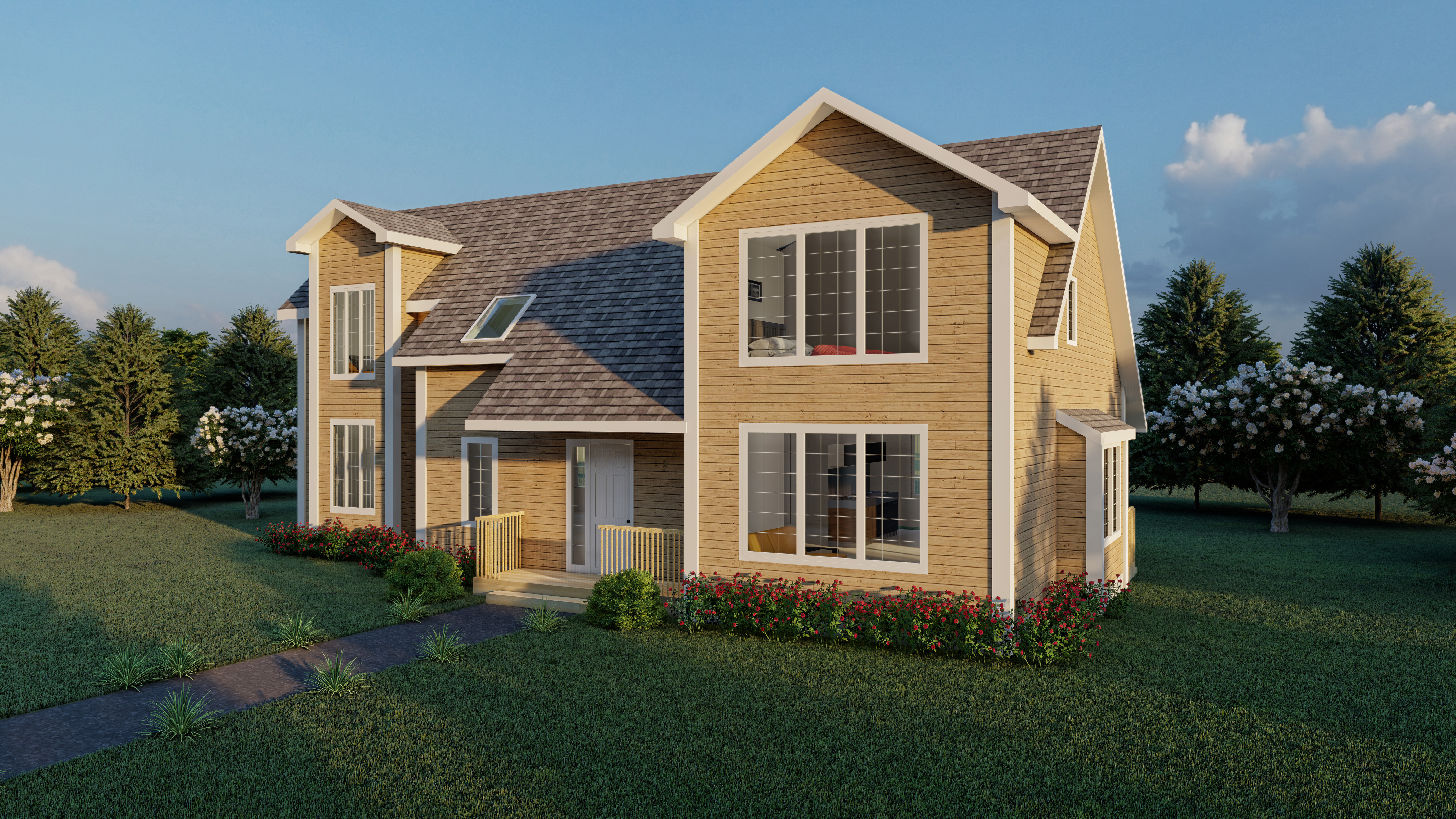 Forchu prefab home plan rendering