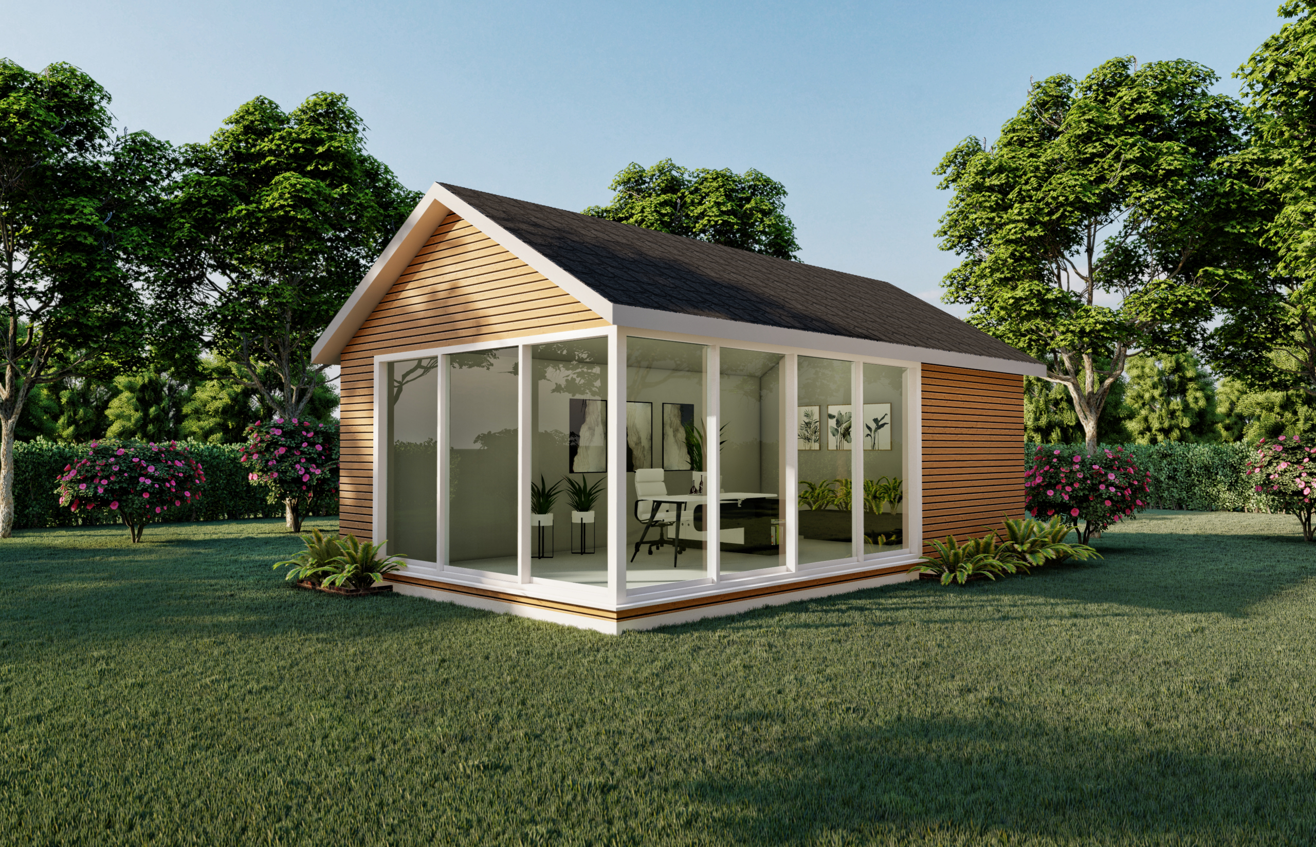 Sable prefab home plan rendering