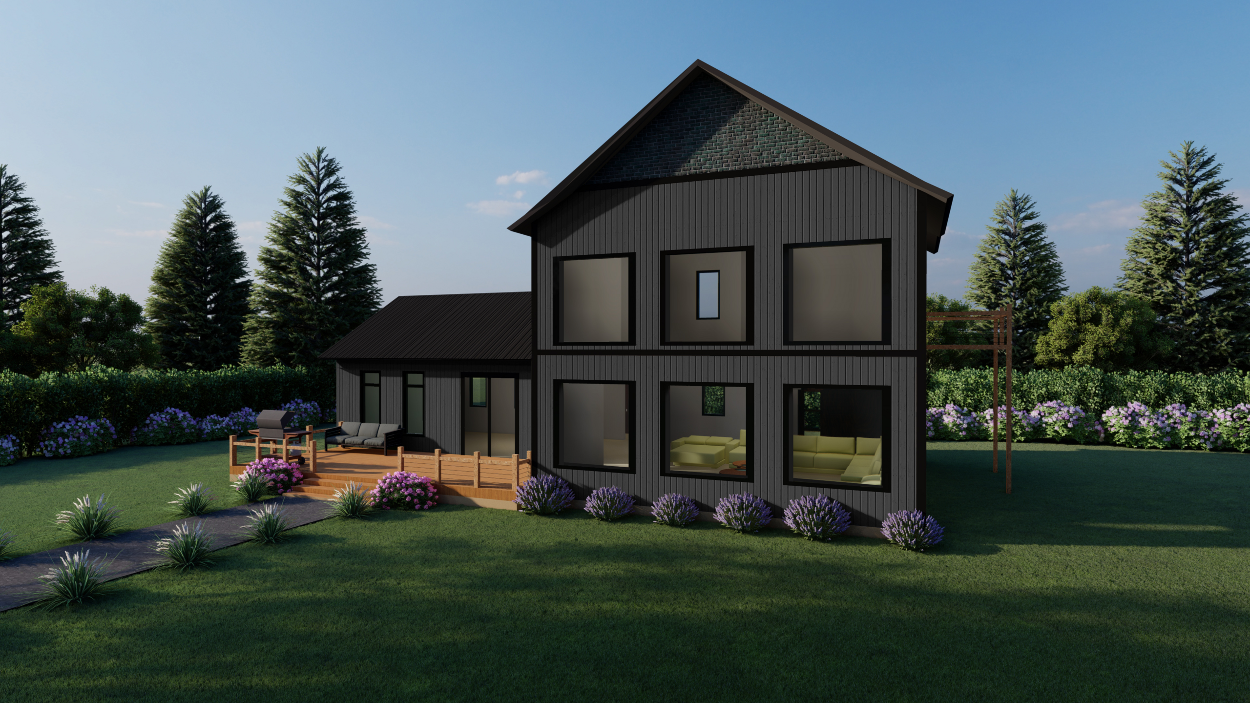Hubbards prefab home plan rendering