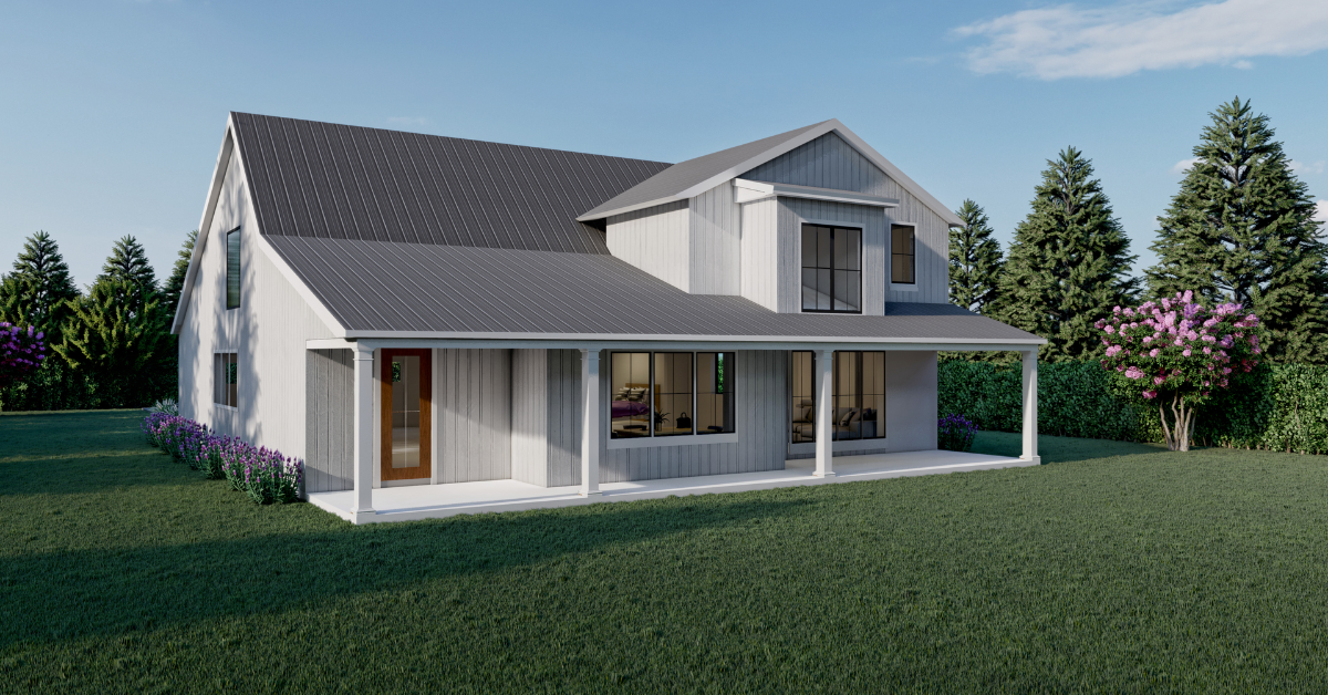 Cameron Lake prefab home plan rendering
